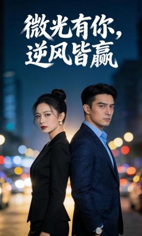 短剧《微光有你，逆风皆赢》海报