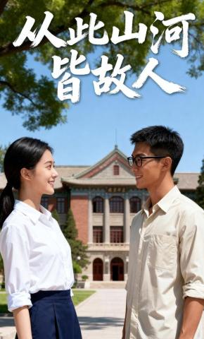 短剧《从此山河皆故人》海报