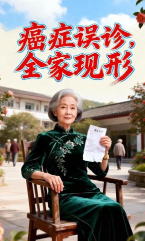 短剧《癌症误诊，全家现形》海报