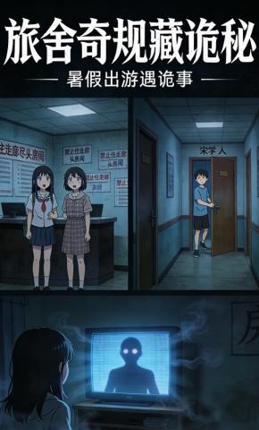 短剧《旅舍奇规藏诡秘》海报
