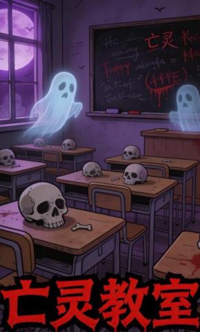 短剧《亡灵教室》海报