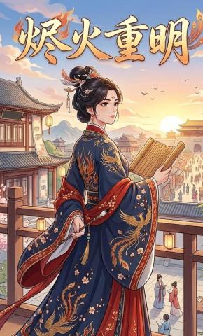 短剧《烬火重明》海报