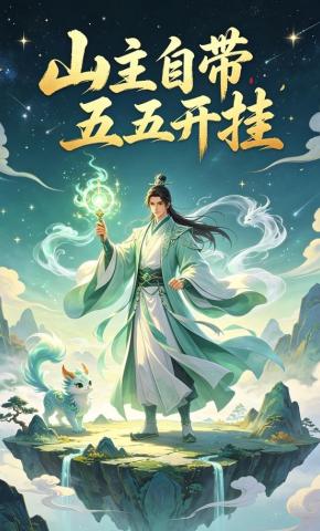 短剧《山主自带五五开挂》海报