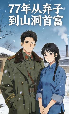 短剧《77年从弃子到山洞首富》海报