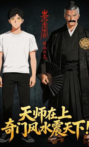 短剧《天师在上，奇门风水震天下！》海报