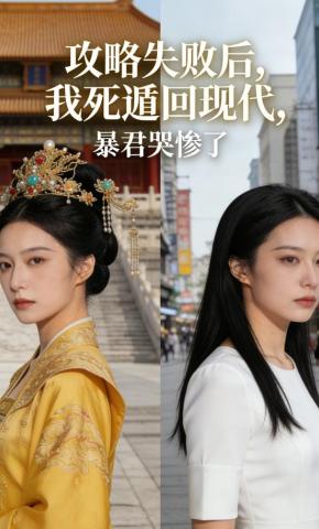 短剧《攻略失败后，我死遁回现代，暴君哭惨了》海报