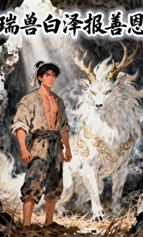 短剧《瑞兽白泽报善恩》海报