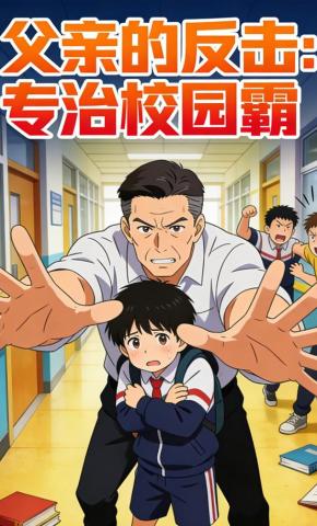 短剧《父亲的反击：专治校园霸》海报