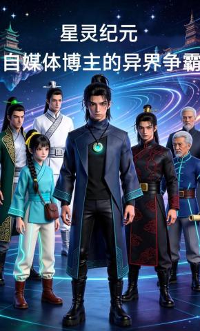 短剧《星灵纪元：自媒体博主的异界争霸》海报