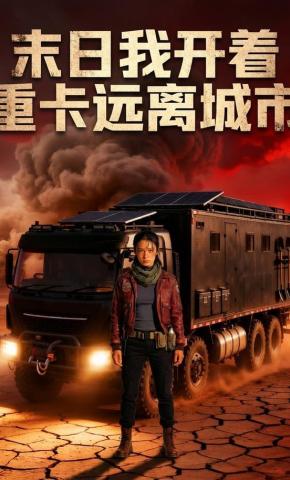 短剧《末日我开着重卡远离城市》海报