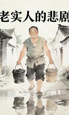 短剧《老实人的悲剧》海报