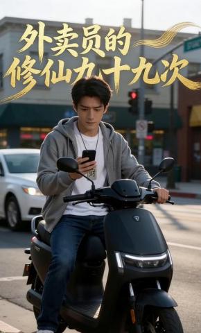 短剧《外卖员的修仙九十九次》海报