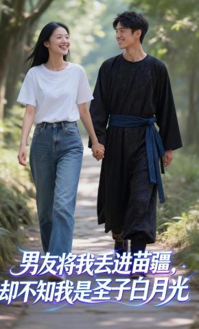 短剧《男友将我丢进苗疆，却不知我是圣子白月光》海报