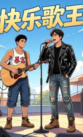 短剧《快乐歌王》海报