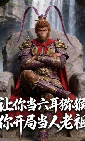 短剧《让你当六耳猕猴，你开局当人老祖》海报