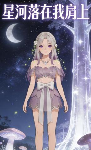 短剧《星河落在我肩上》海报