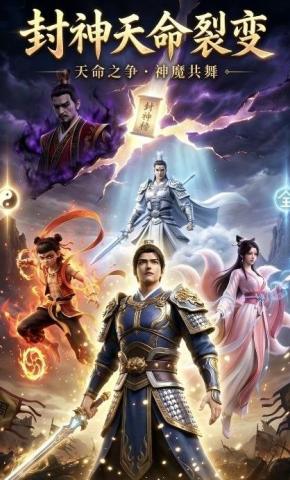 短剧《封神天命裂变》海报