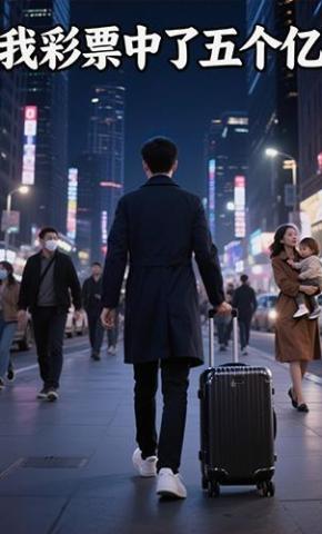 短剧《我彩票中了五个亿》海报