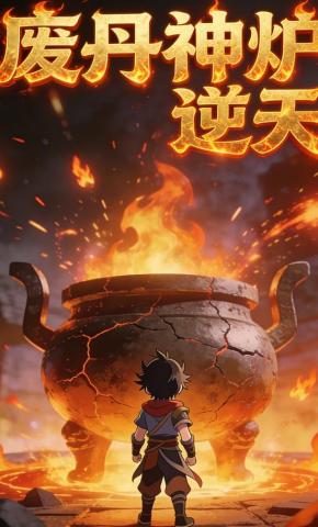 短剧《废丹神炉逆天》海报