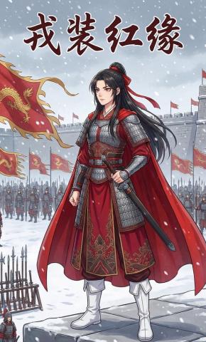 短剧《戎装红缘》海报