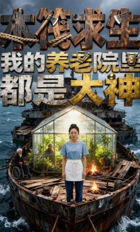 短剧《木筏求生，我的养老院里都是大神》海报