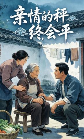 短剧《亲情的秤，终会平》海报
