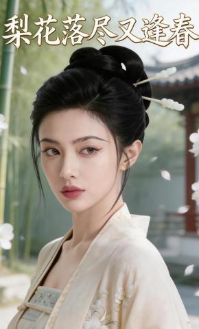 短剧《梨花落尽又逢春》海报