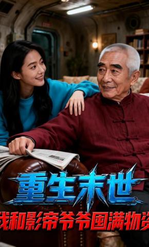 短剧《重生末世：我和影帝爷爷囤满物资》海报