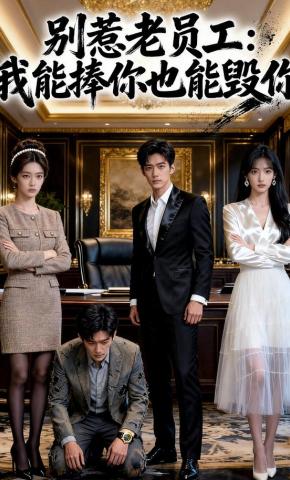短剧《别惹老员工：我能捧你也能毁你》海报