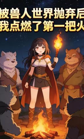 短剧《被兽人世界抛弃后我点燃了第一把火》海报