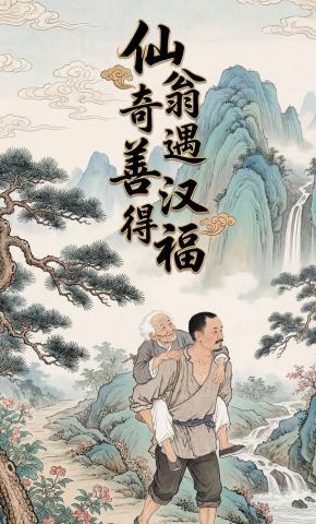 短剧《仙翁奇遇善汉得福》海报