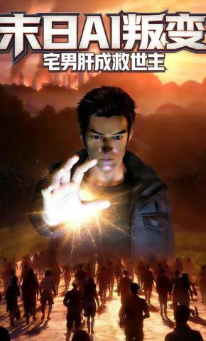 短剧《末日 AI 叛变：宅男肝成救世主》海报