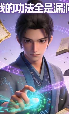 短剧《我的功法全是漏洞》海报