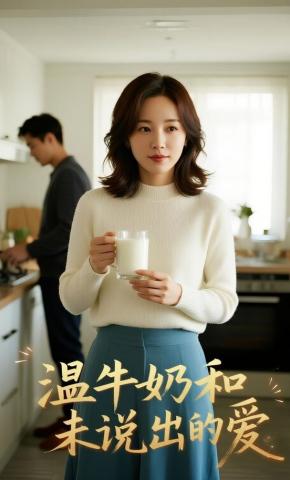 短剧《温牛奶和未说出的爱》海报