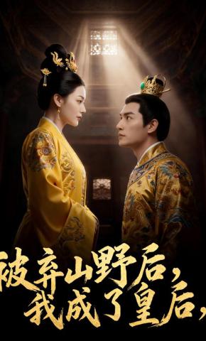 短剧《被弃山野后，我成了皇后》海报