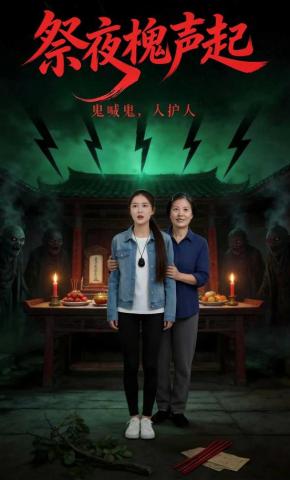 短剧《祭夜槐声起》海报