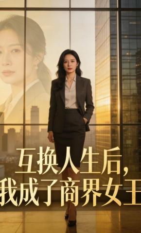 短剧《互换人生后，我成了商界女王》海报
