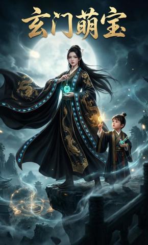 短剧《玄门萌宝》海报