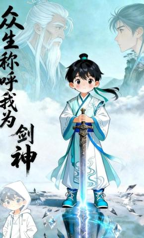 短剧《众生称呼我为剑神》海报