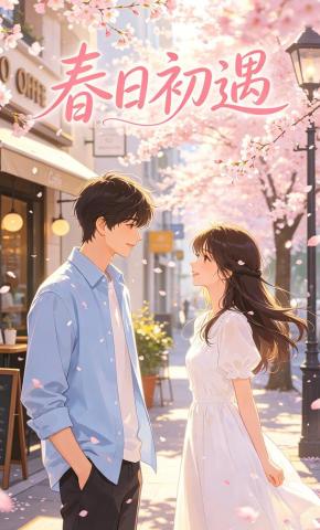 短剧《春日初遇》海报