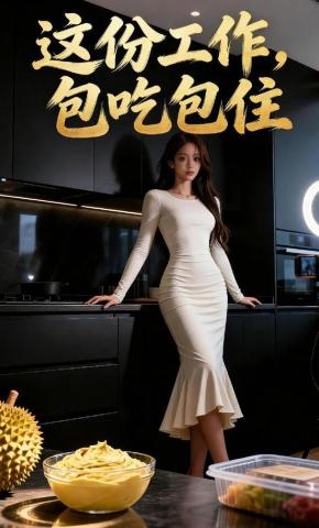 短剧《这份工作，包吃包住》海报