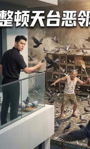 短剧《整顿天台恶邻》海报