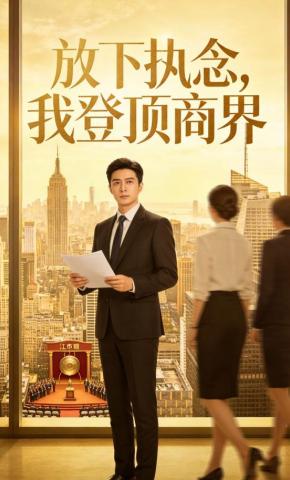 短剧《放下执念，我登顶商界》海报