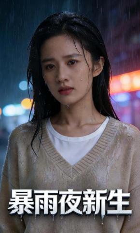 短剧《暴雨夜新生》海报