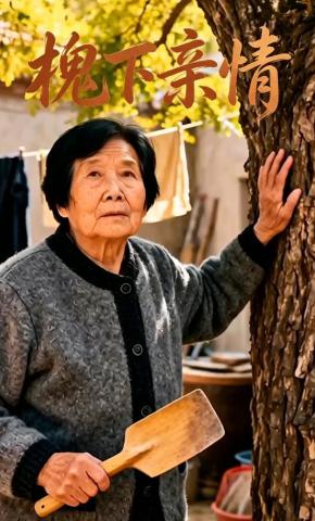 短剧《槐下亲情》海报