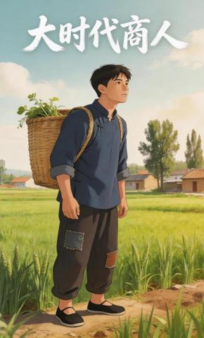 短剧《大时代商人》海报