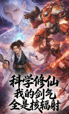 短剧《科学修仙：我的剑气全是核辐射》海报