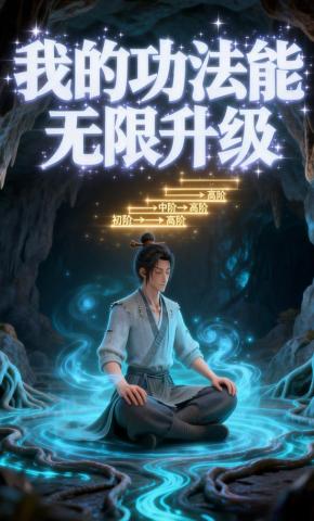 短剧《我的功法能无限升级》海报