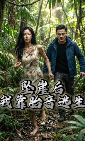 短剧《坠崖后，我靠胎音逃生》海报