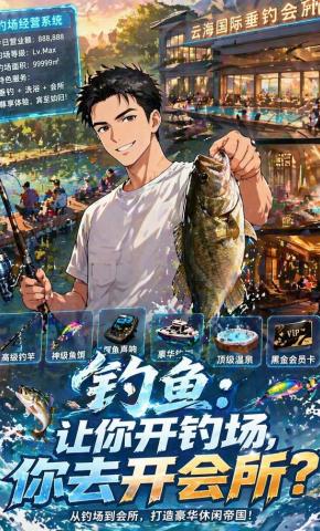 短剧《钓鱼：让你开钓场，你去开会所？》海报